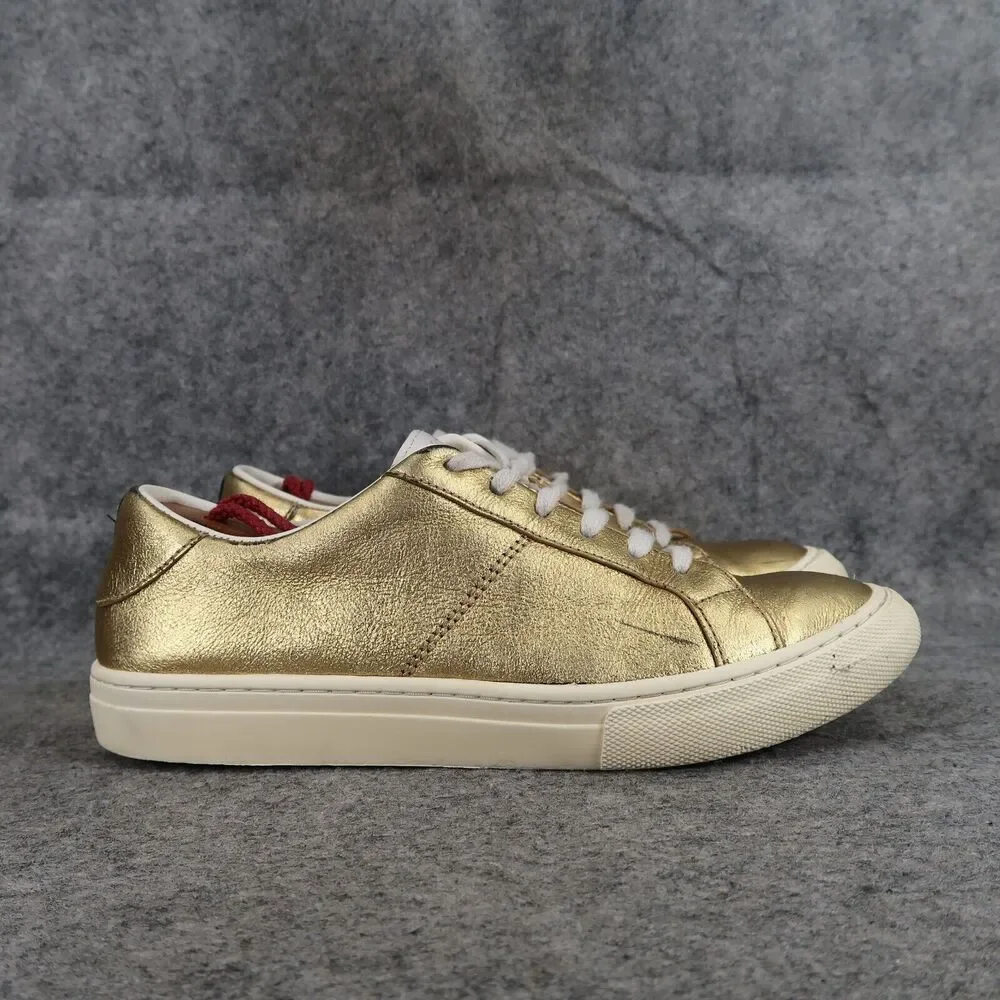Marc Jacobs Shoes Womens 36 Sneakers Empire Lifestyle Metallic Gold Leather Low